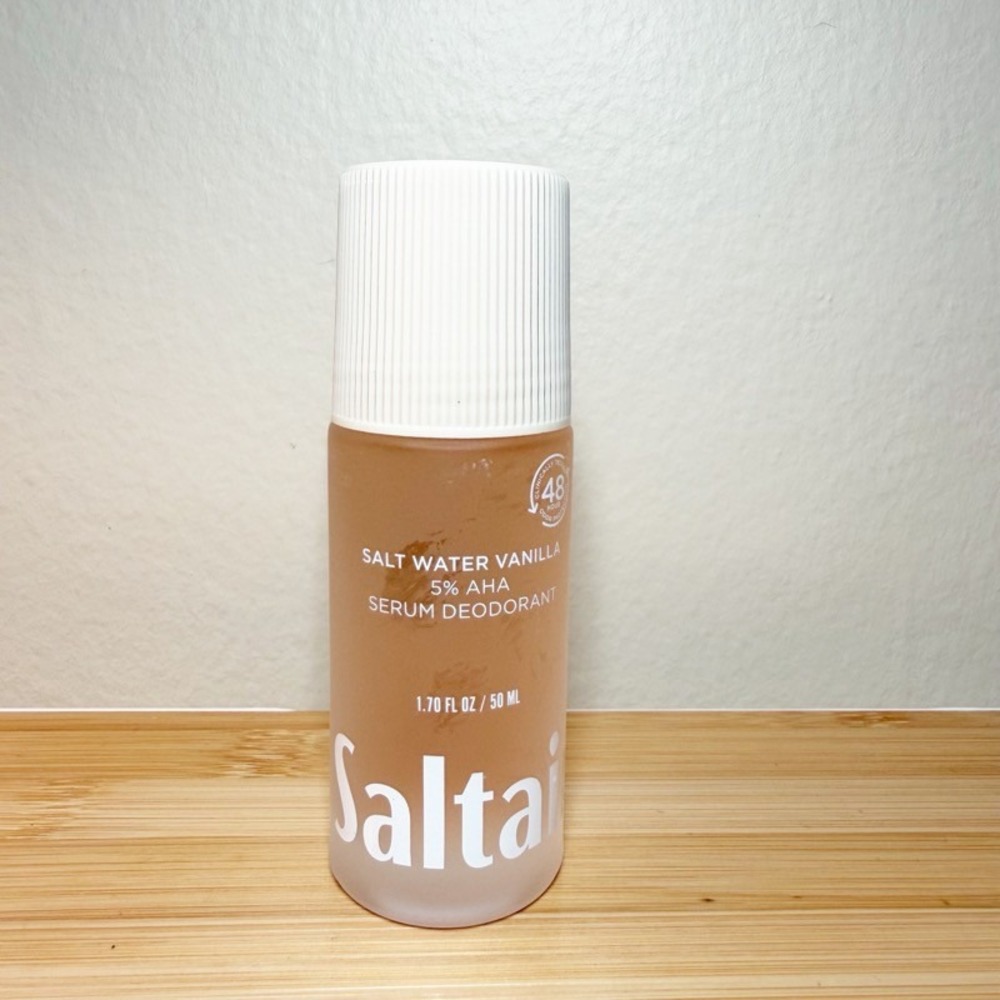 Saltair Salt Water Vanilla 5% AHA Serum Deodorant 1.7oz Mandelic Lactic Acid NEW